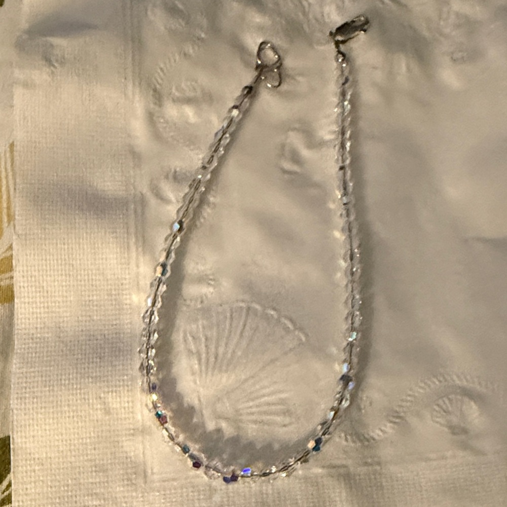 Swarovski crystal anklet NEW size 9 1/2